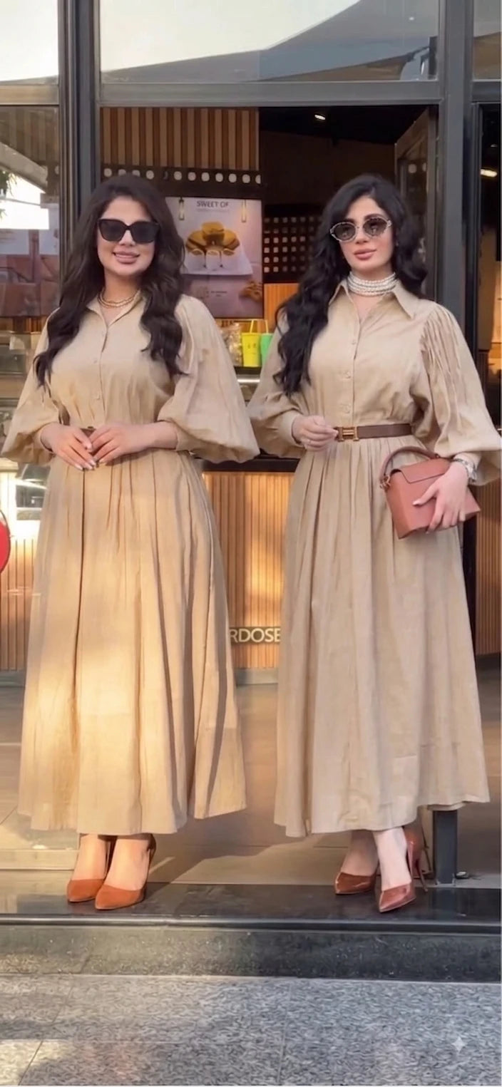 Robe Longue Elégante - فستان صيفي فخم وبقصة راقية